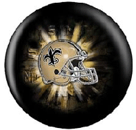 New Orleans Saints NFL bowling ball