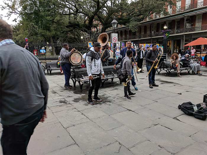 Offsite New Orleans Saints parking sights